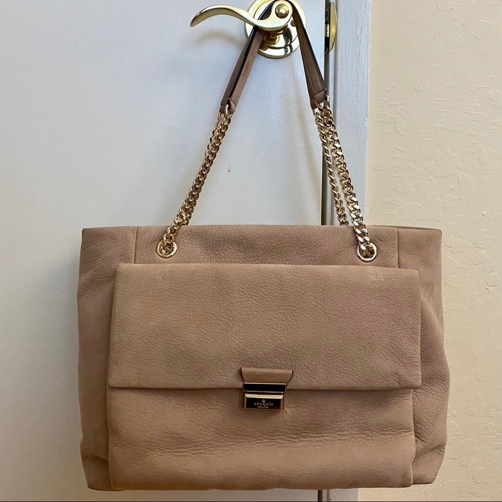 Kate Spade Tan Suede Leather Satchel